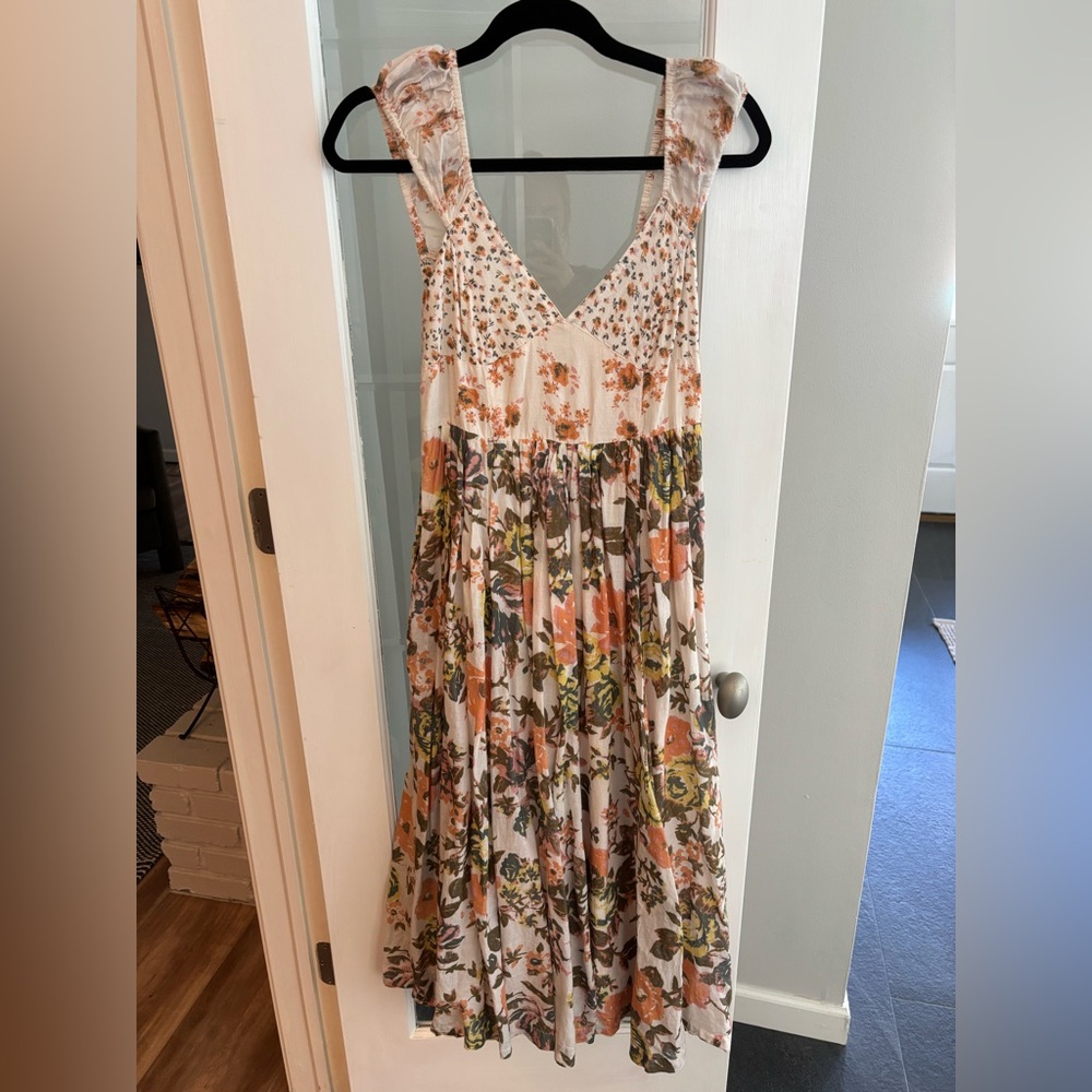 Free People Floral Midi Dress